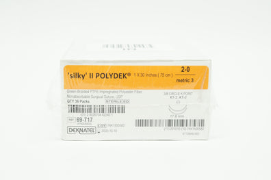 Teleflex 69-717 2-0 silky II POLYDEK 3/8 Circle K Point KT-2 (x) - Box of 36